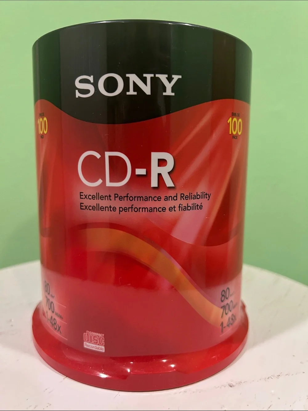 Sony CD-R 100-Pack - Branded Writable Media